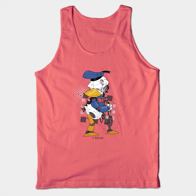 The Cyborg Duck Tank Top by LpDesigns_